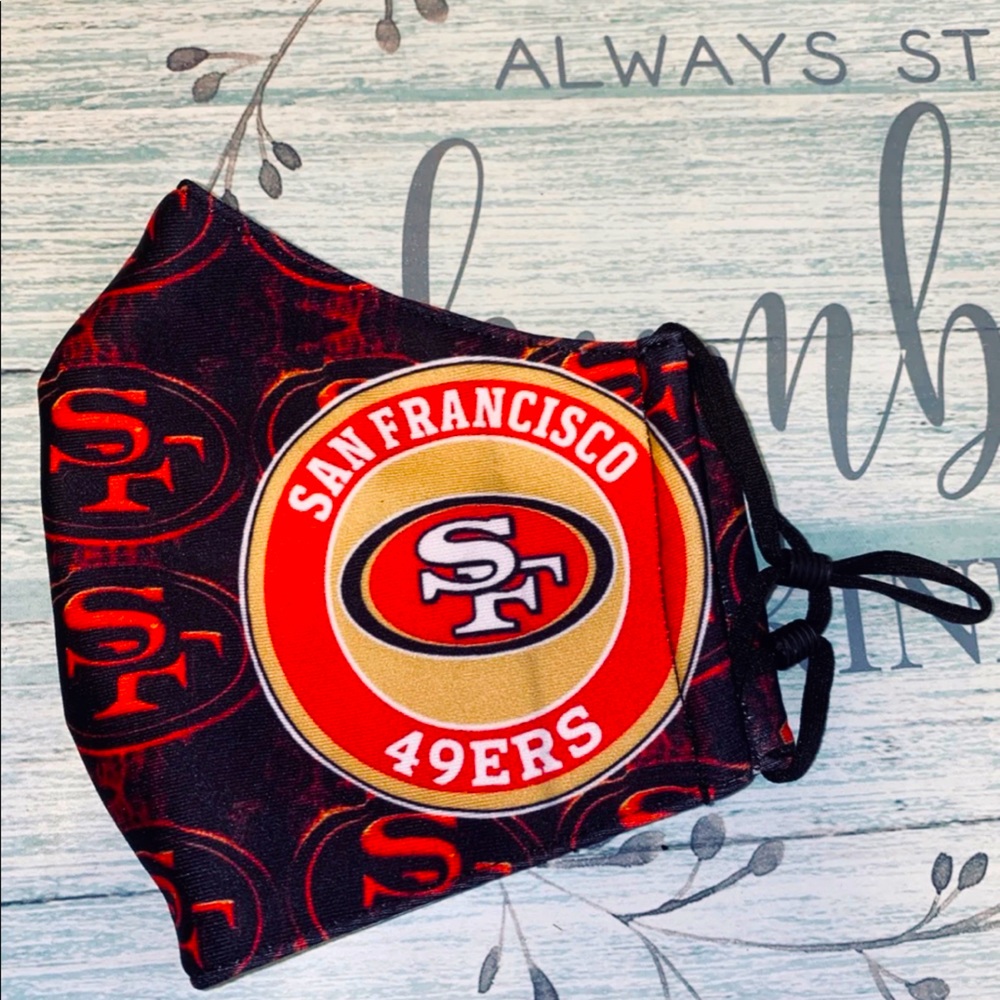 49ers Facemask adult M/L new unisex